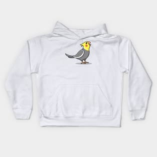 Cute Screaming Cockatiel Cartoon Kids Hoodie